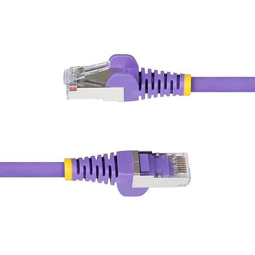 StarTech.com 1ft Purple CAT6a Ethernet Cable, Snagless RJ45, 100W PoE++ - Image 3