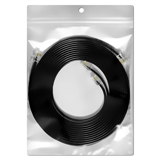AmzPRO AmzDeals 2-Pack 5 Feet Black RJ12 6P6C Straight Wired Cable, Pro Grade - Image 2