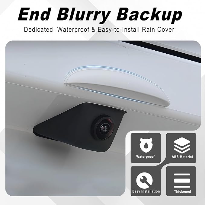 Car Rear View Camera Cover, Anti-Rain Backup Camera Rain Shield, Silicone - Image 3