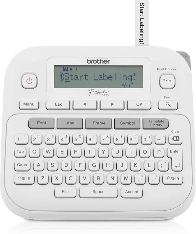 Brother P-Touch Label Maker, Inkless Printer by Amazon+Renewed