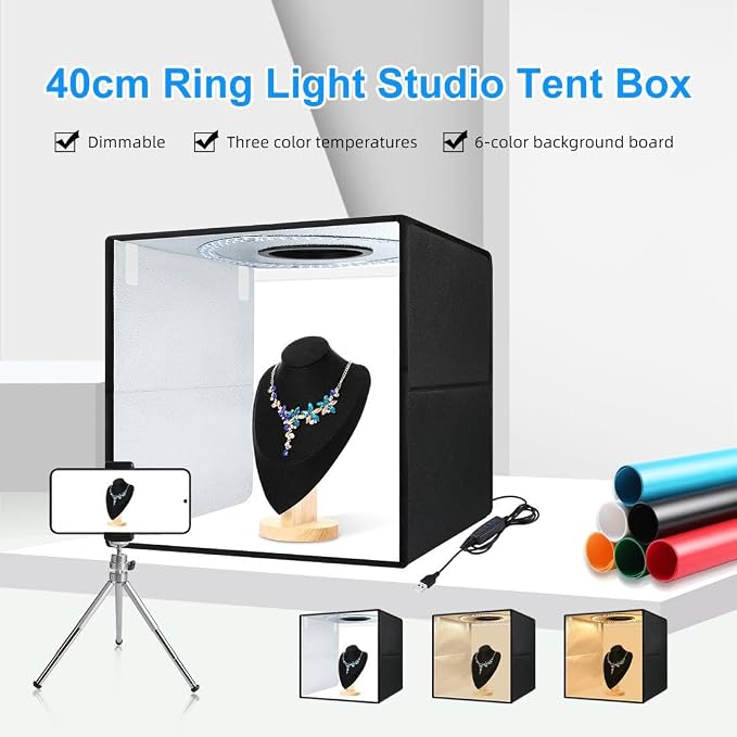 16x16x16 Inch Portable Folding Photo Studio Box - Image 2