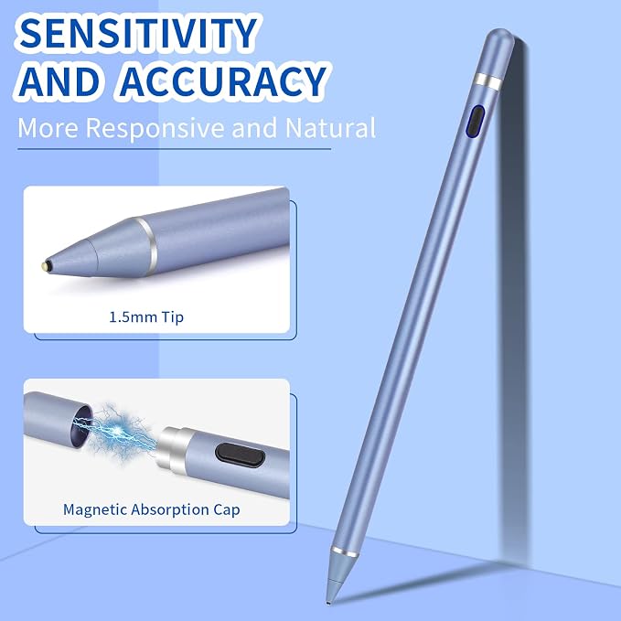 Active Stylus Pens for Touch Screens, Active Pencil Smart Digital Pens Fine - Image 3