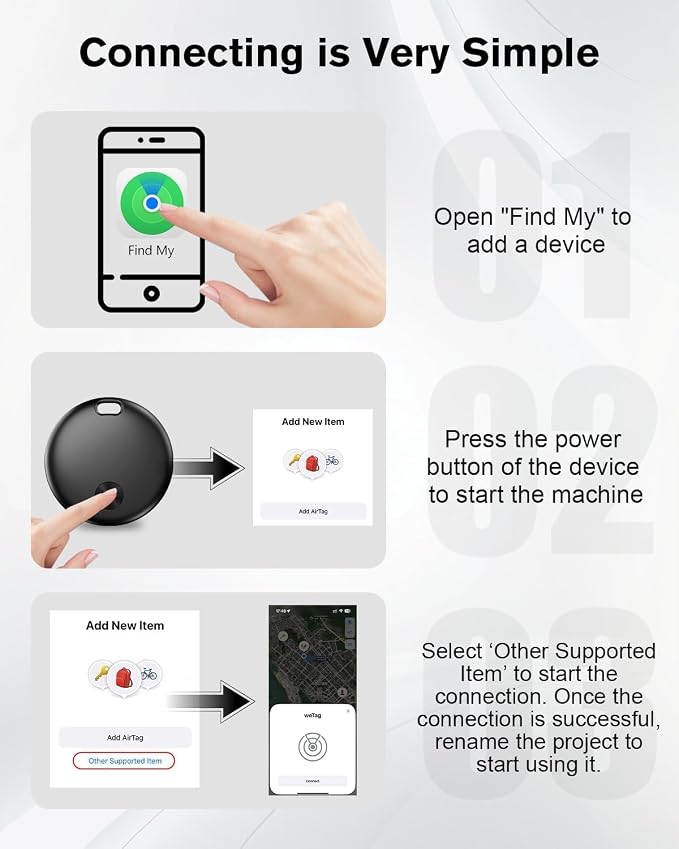 Smart Tracker Tag Item Finder 4Pack, Compatible - Image 7