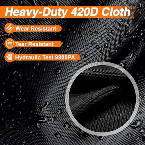 EVRBUL 30’’ Fan Cover, 420D Dustproof & Waterproof Fan Cover Compatible - Image 2