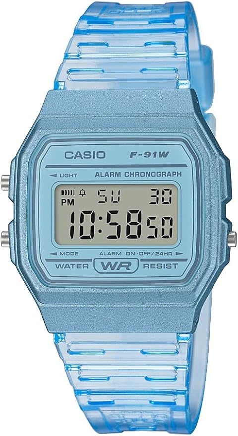 Casio F91W Series | Digital Watch | Water Resistant | LED Light | 1/100 SEC by Casio