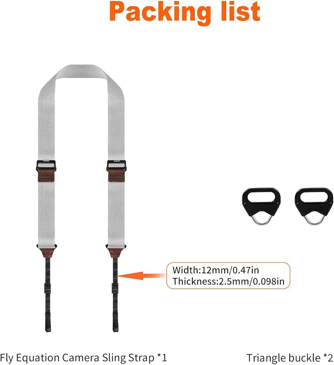 Camera Strap for Photographers, Adjustable Nylon Camera Shoulder Strap Crossbody - Image 8