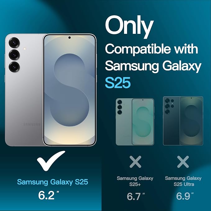 JETech Screen Protector for Samsung Galaxy S25 5G - Image 3