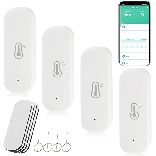 WiFi Hygrometer Thermometer Sensor, Indoor Outdoor Wireless Temperature by Unknown