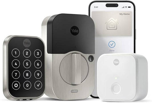 Yale Assure Lock 2 Plus Apple Home Keys, Satin Nickel Keyless Entry Door Lock by Yale