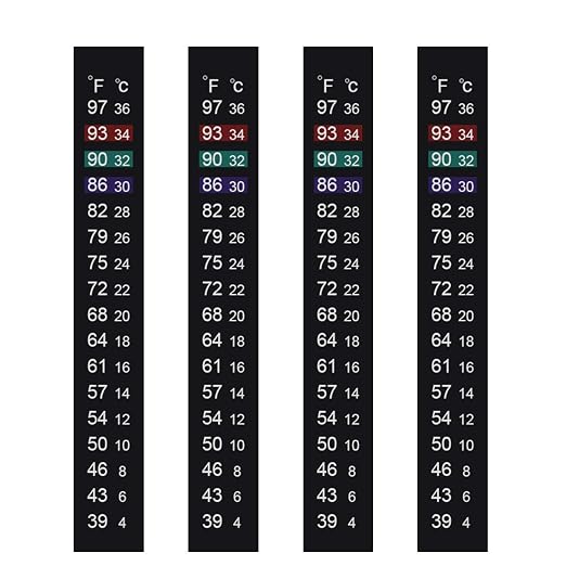 Aquarium Thermometer Strips, Adhesive Kombucha Beer Brewing Temperature Strip by JANSAMN