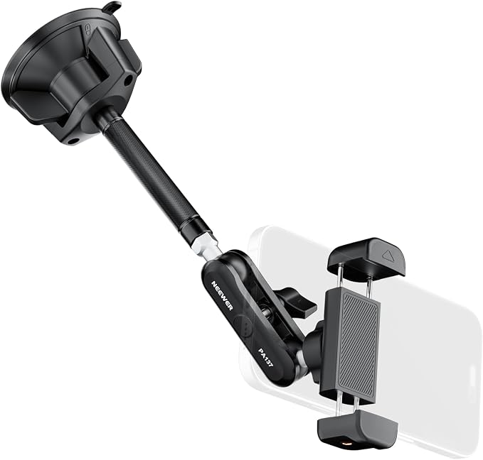 NEEWER Phone Holder for Your Car, 360° Rotating Vacuum Suction Cup Metal Cell by Neewer