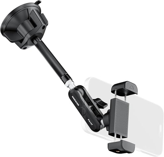 NEEWER Phone Holder for Your Car, 360° Rotating Vacuum Suction Cup Metal Cell by Neewer