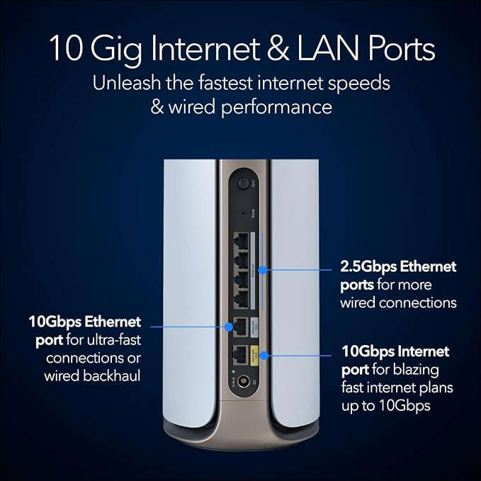 NETGEAR Orbi 970 Series Quad-Band WiFi 7 Router, Security Features, Covers 3 - Image 7