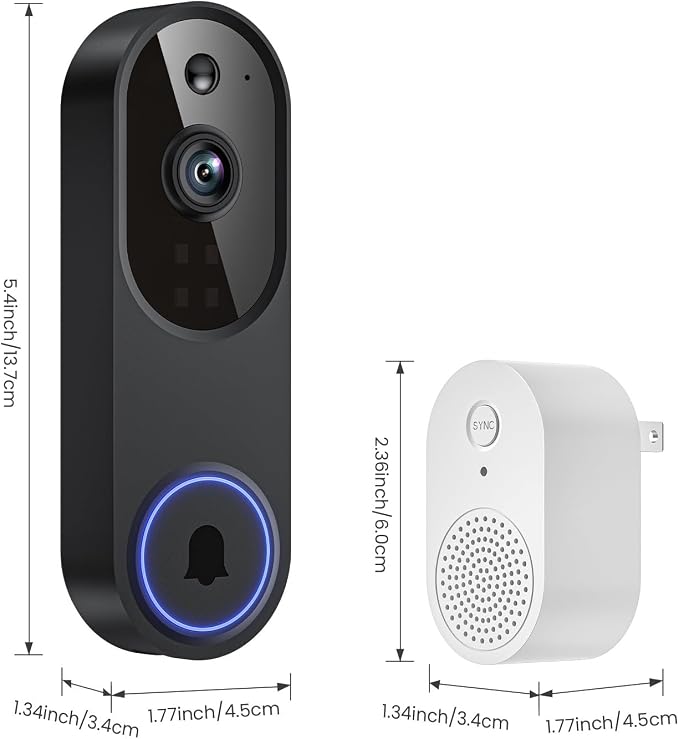 1080P Wireless Video Doorbell Camera, AI Human Detection - Image 8