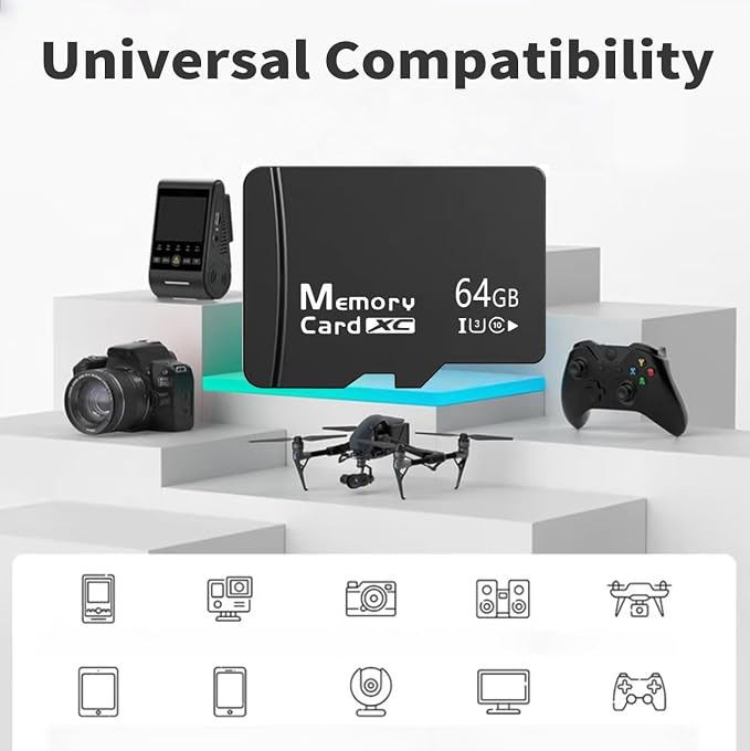 64GB Micro SD Card 2-Pack, High Endurance A1 U3 V30 4K Video Recording - Image 4