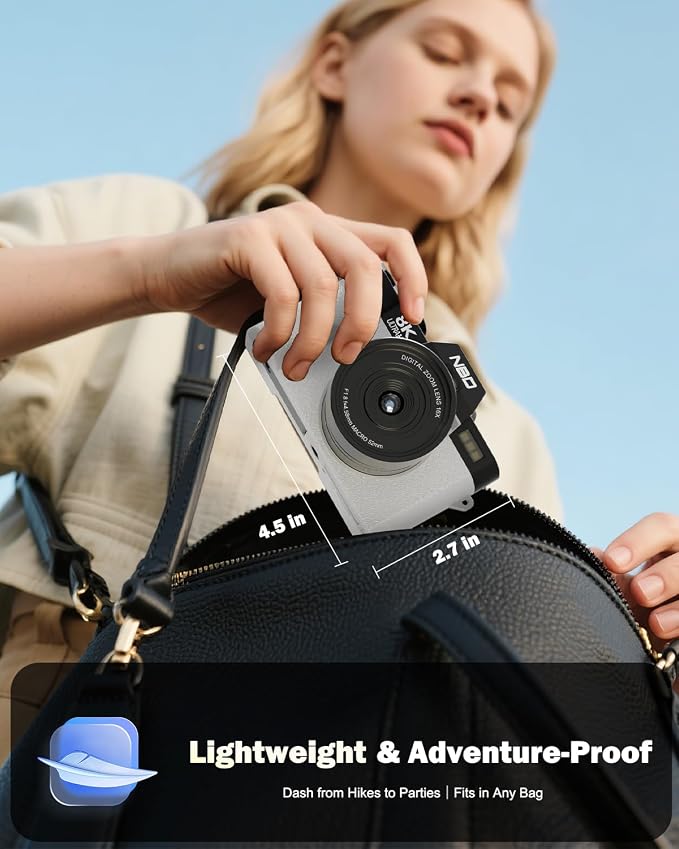 NBD 8K Digital Cameras for Photography, 64MP Camara Fotograficas, Travel - Image 7