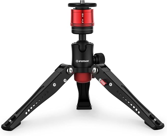 IFOOTAGE Monopod Base Cobra 3 Base, Aluminum Desktop Mini Tripod by IFOOTAGE