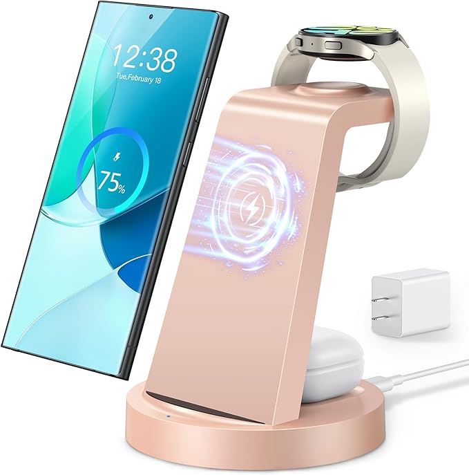 Wireless Charger for Samsung: 3 in 1 Wireless Charging Station for Samsung by HUANCTOMA