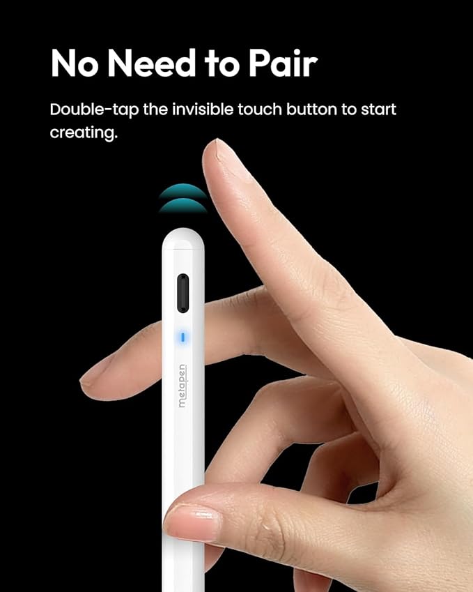Metapen A8 iPad Pencil for Apple iPad 2018-2026, 4Min Fast Charge, Palm - Image 5