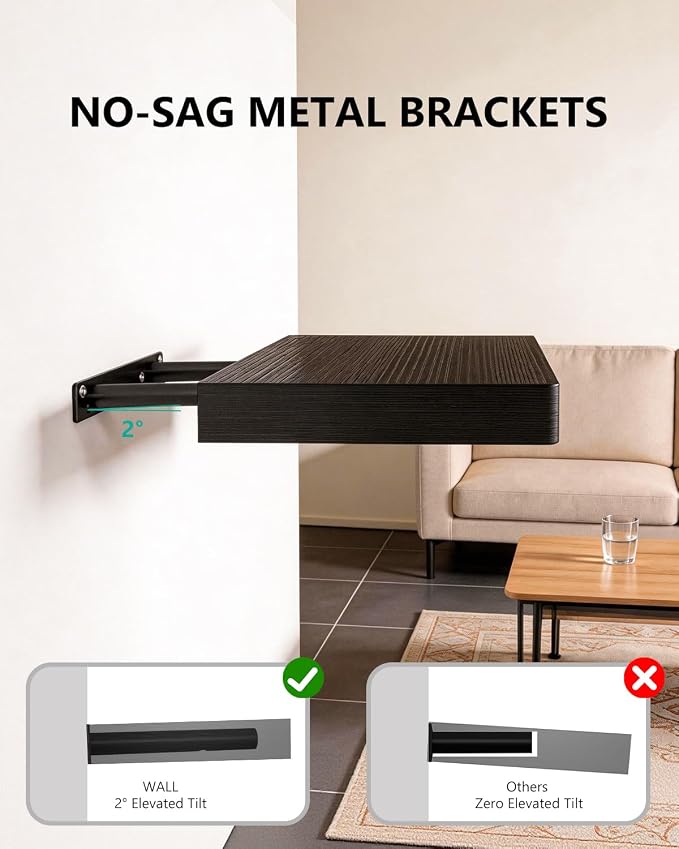 WALI Floating Shelves for Wall, 2 Tier Bathroom Storage Shelf Over Toilet - Image 4