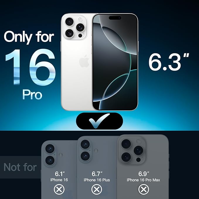 JETech Screen Protector for iPhone 16 Pro 6.3-Inch - Image 2