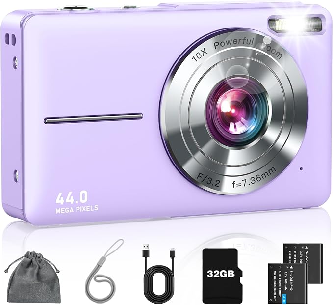 Digital Camera, FHD 1080P Point and Shoot Camera by HOME