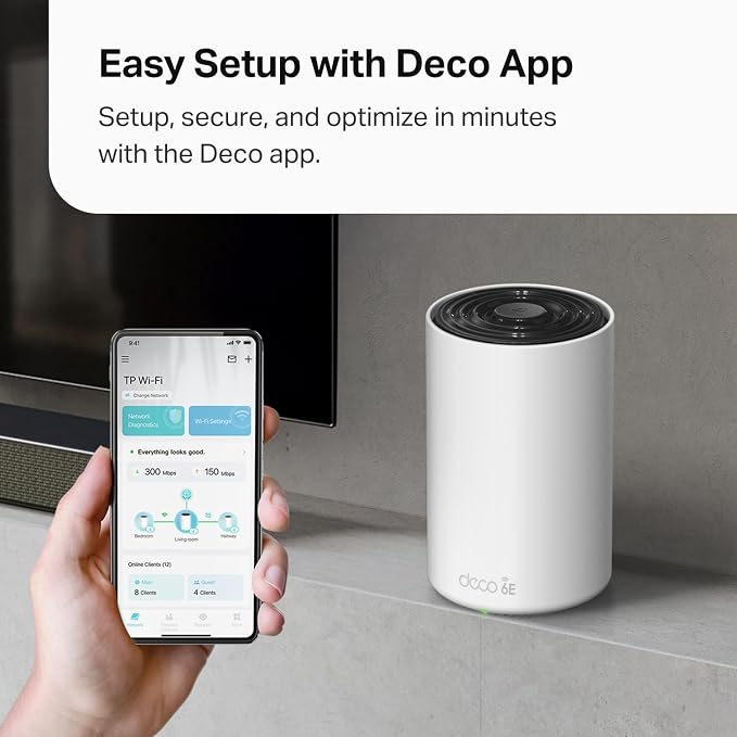 TP-Link Deco XE70 Pro AXE4900 Tri-Band WiFi 6E Mesh WiFi System - Image 8