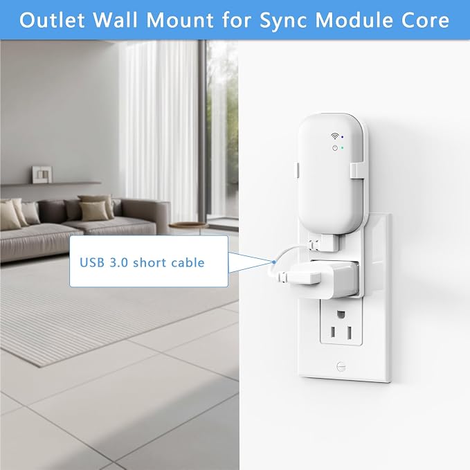 Outlet Wall Mount for Blink Sync Module Core, Sync Module Mount Holder for - Image 2