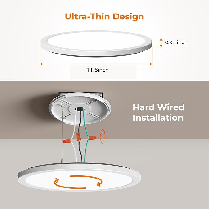 Matane 2Pack Motion Sensor LED Ceiling Light - Image 7