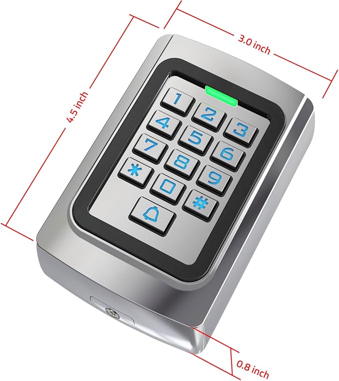 WiFi Access Control Keypad, 12V DC Wireless WiFi TUYA Door Keypad, PIN Code & - Image 5