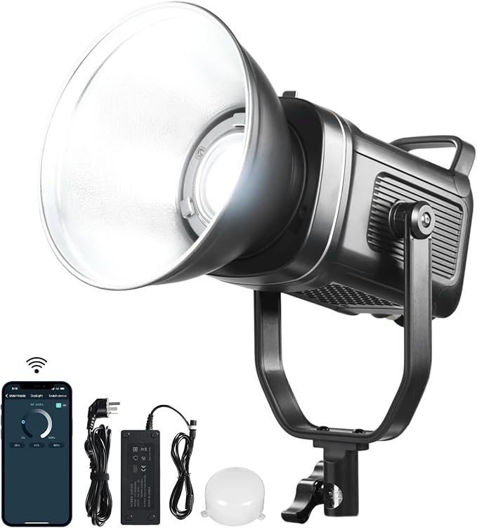 GVM 160W LED Video Light with Bluetooth Control, 5600K Photography Light by GVMGreatVideoMaker