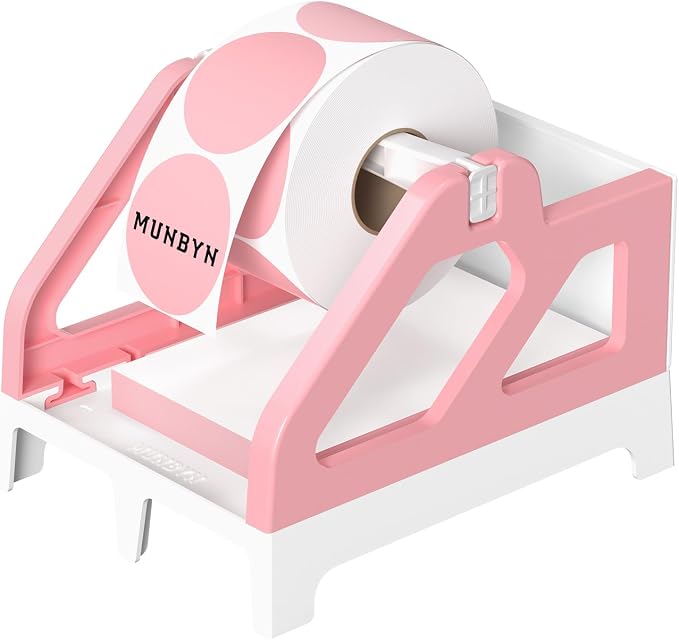 MUNBYN Label Holder for Rolls and Fan-Fold Labels, Thermal Sticker Roll Holder by MUNBYN