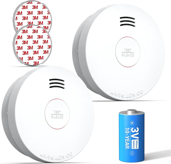 SITERWELL Smoke Detector, Smoke Detector 10 Year Battery by SITERWELL