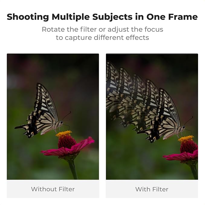 K&F CONCEPT 77mm Linear Glass Prism, Foreground Blur, Repeated Color Images - Image 4