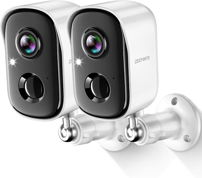Security Cameras Wireless Outdoor, 2K Cameras by ZEEPORTE+SECURITY