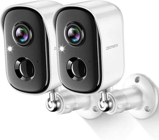 Security Cameras Wireless Outdoor, 2K Cameras by ZEEPORTE+SECURITY