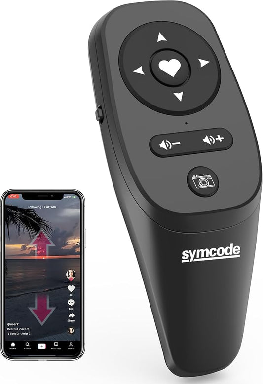 Symcode Smartphone Remote Control Kindle App Page Turner TikTok Remote Control by ProfessionalBarcodeScanner