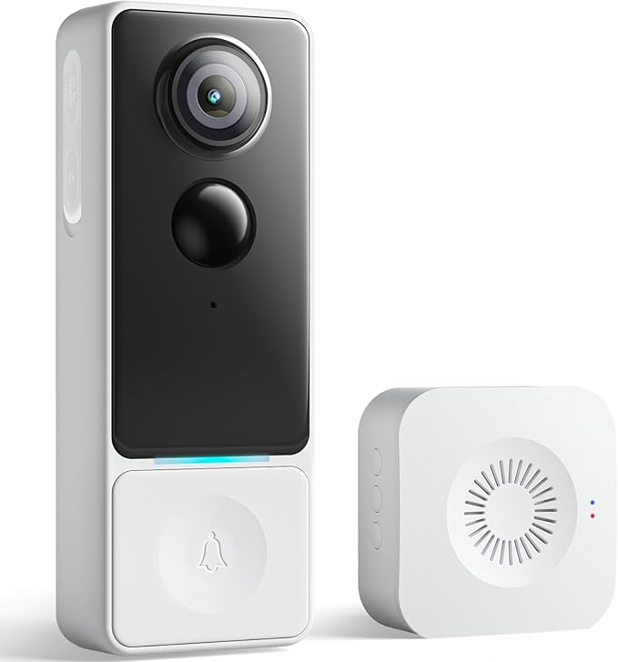 3MP Camera Doorbell Camera Wireless Video Doorbell 2K HD- No Subscription by Andyssey