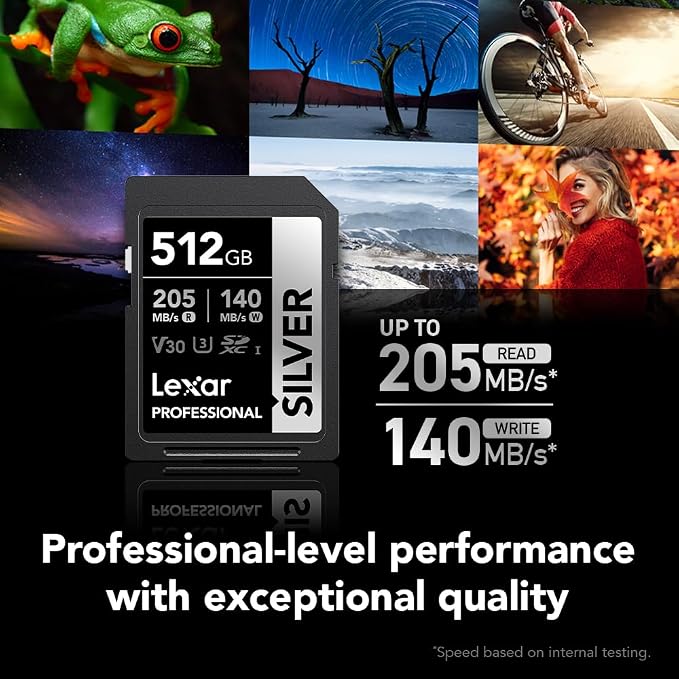 Lexar 512GB Professional Silver SD Card, - Image 2