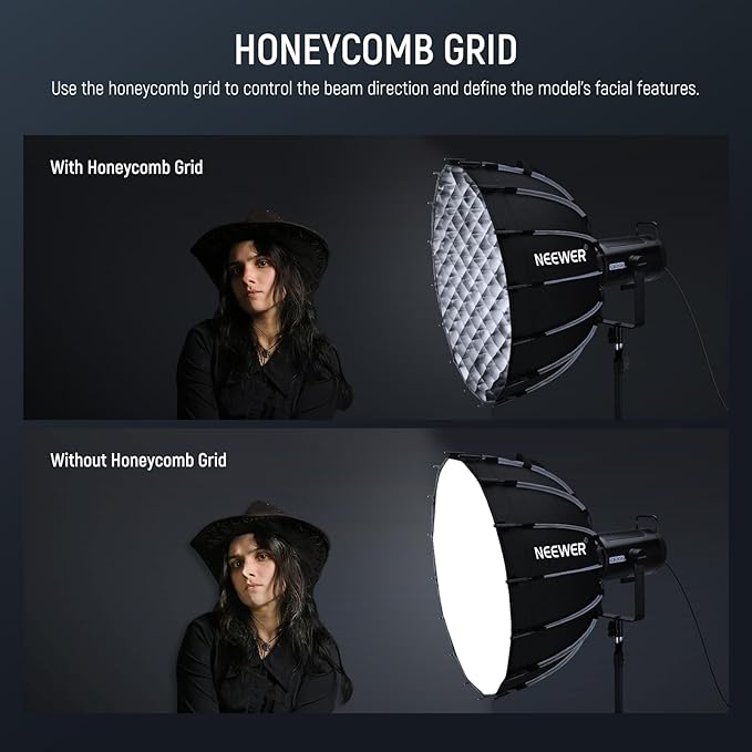 NEEWER Parabolic Softbox Kit, 23.6" Bowens Mount Soft Box - Image 4