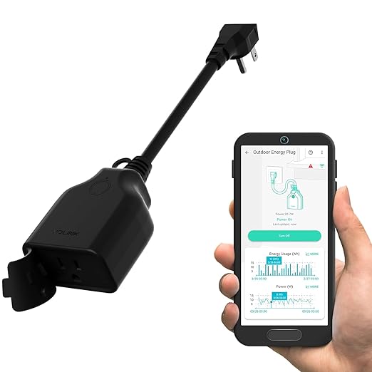 YoLink Smart Outdoor Energy Plug, 15A Smart Plug by YoLink