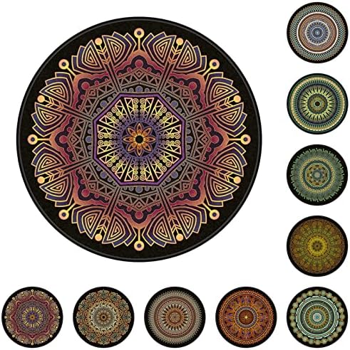 Chair Mat for Hardwood Floor Anti-Slip Floor Protector Round Gaming Computer - Image 2