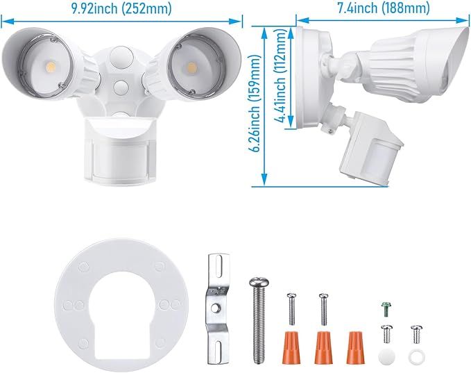 LEONLITE COB LED Security Light, Motion Sensor Outdoor Lights, Dusk to Dawn - Image 8