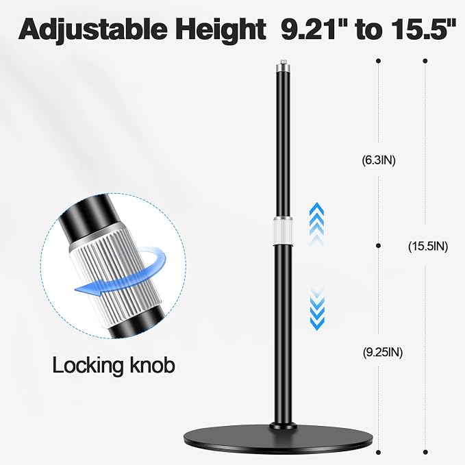 Webcam Tripod Stand for Desk: Webcam Stand for Logitech Brio | C920 | C922 | - Image 4