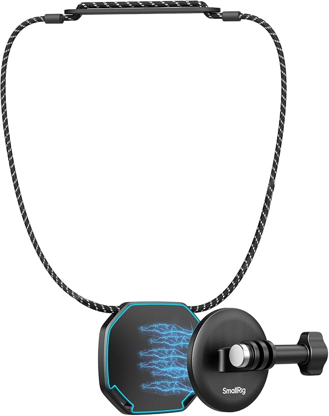 SMALLRIG Magnetic Neck Mount for Action Cameras, Quick Release Chest Mount by SmallRig