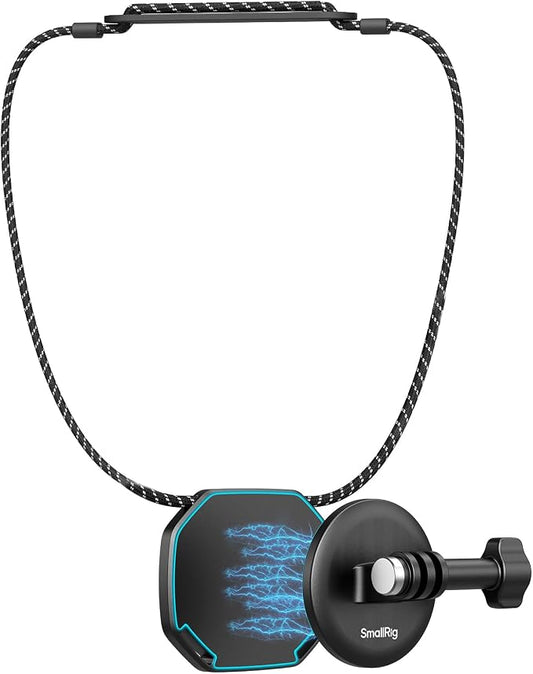 SMALLRIG Magnetic Neck Mount for Action Cameras, Quick Release Chest Mount by SmallRig