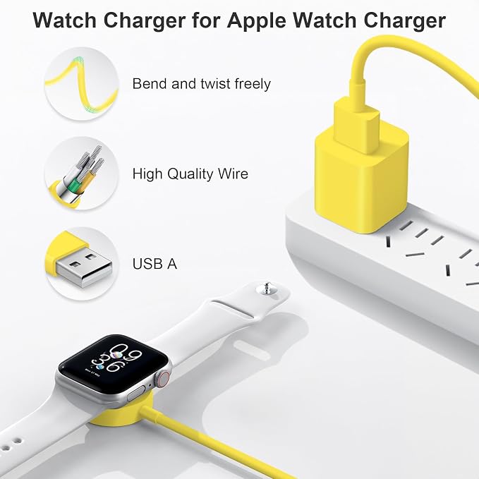 Fast Charger for Apple Watch Charger, Magnetic iWatch Charger to USB A Cable - Image 3