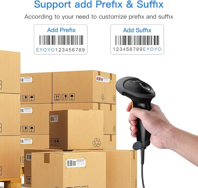 Eyoyo EYH2 Handheld USB 2D Barcode Scanner, Wired Automatic QR Code Scanner - Image 8