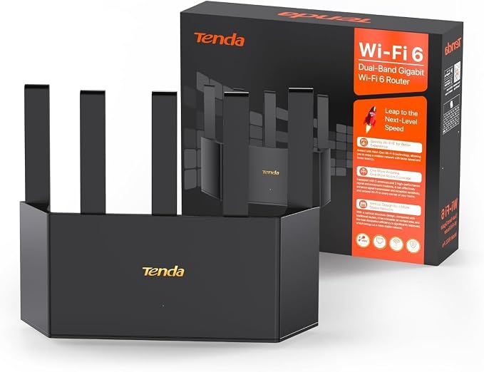 Tenda AX1500 WiFi 6 Router- Smart Dual Band Gigabit WiFi Routers by Tenda