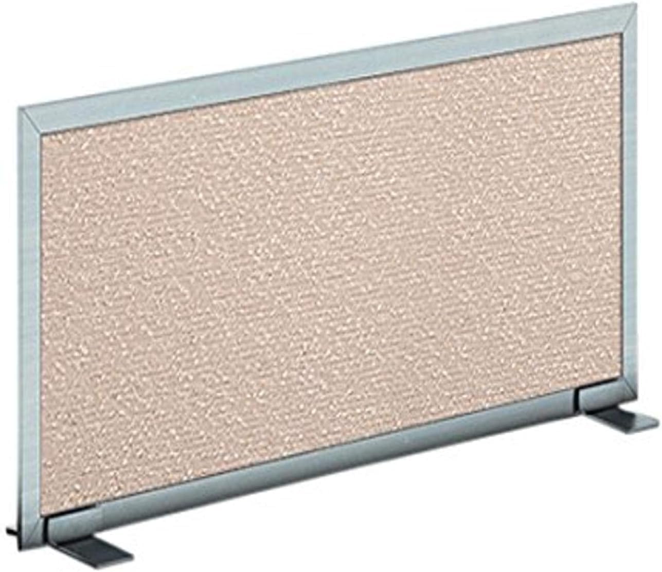 OBEX Acoustical Free Standing Privacy Screen, Cubicle Accessories Desk Privacy Panel, Desk Dividers for Office, Office Furniture Partitions Portable Sound Proof Dividers, 12" x 42", Overcast